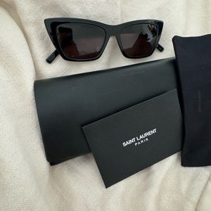 YSL cat eye sunglasses. SL276 MICA. Used once. Like new condition. With case.